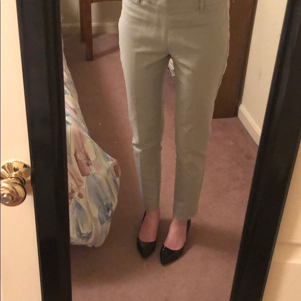 Chic business casual light grey work pants